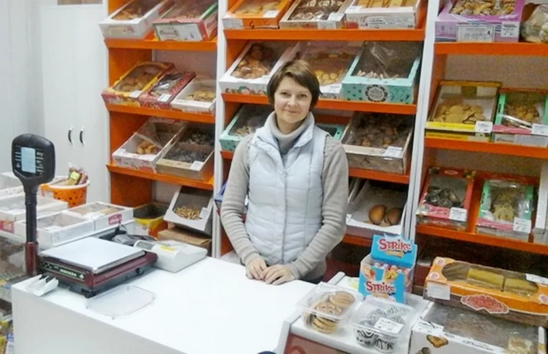 Так выглядит магазин «Карамелька», который был открыт в Сморгони благодаря субсидии от службы занятости. Источник: trudgrodno.gov.by