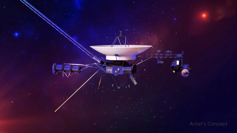 Voyager 1 в космосе - художественный концепт. Источник: NASA/JPL-Caltech