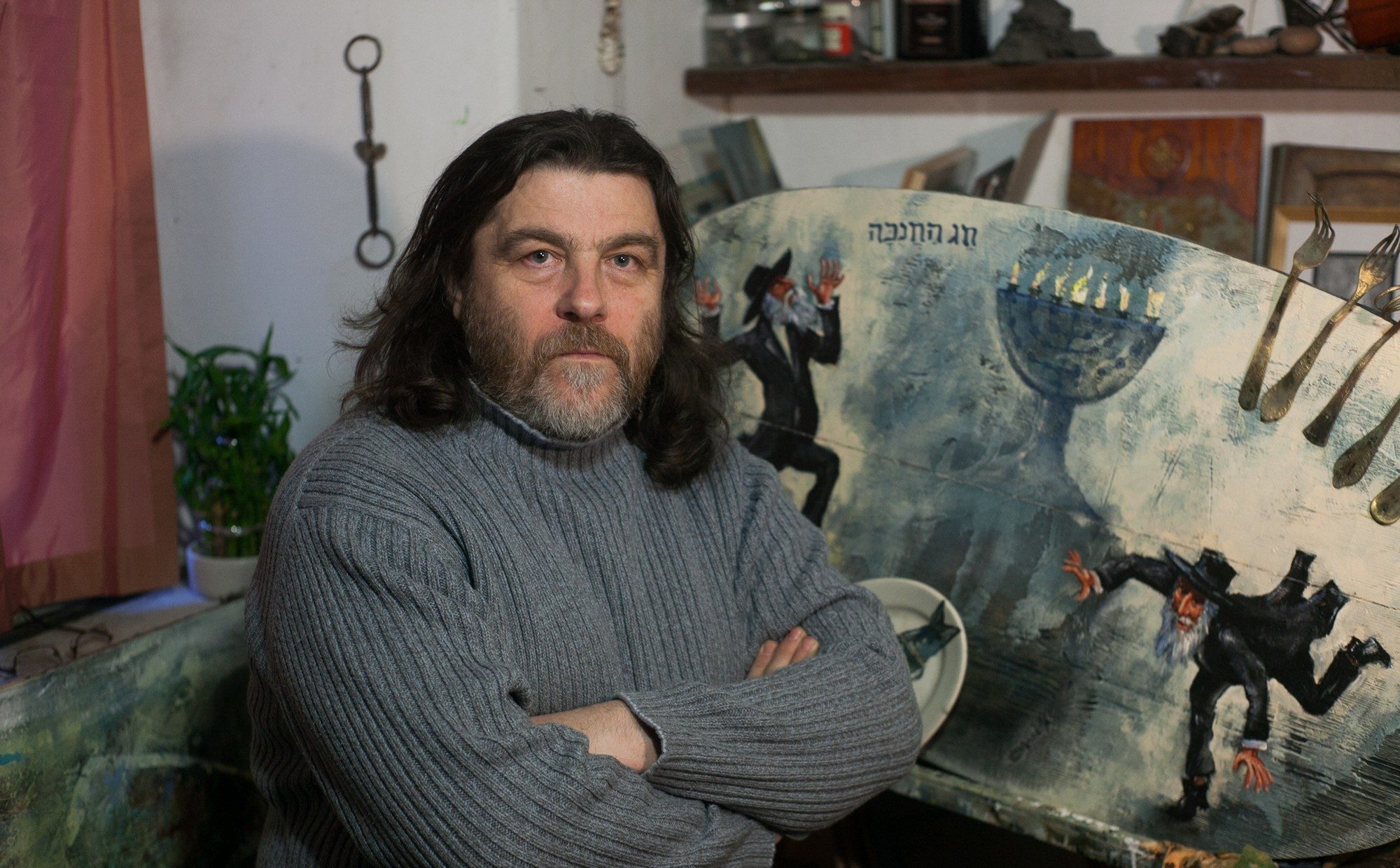 «Цивилизация, которую мы потеряли». Как гродненский художник возвращает евреев белорусских местечек