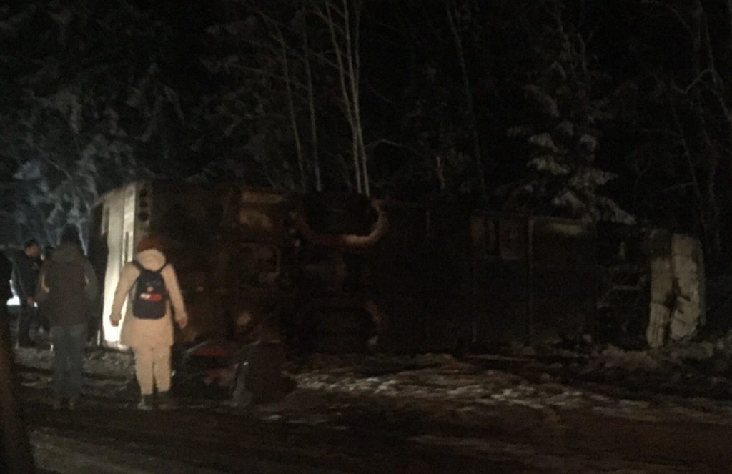 Обновлено: В автобусе, который перевернулся по дороге в Петербург, не было гродненцев Обновлено: В автобусе, который перевернулся по дороге в Петербург, не было гродненцев