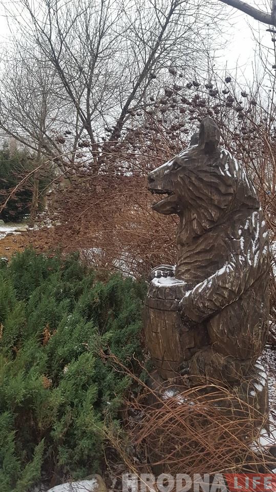 В образцовом гродненском дворе бульдозером вскопали клумбы и поломали деревья В образцовом гродненском дворе бульдозером вскопали клумбы и поломали деревья