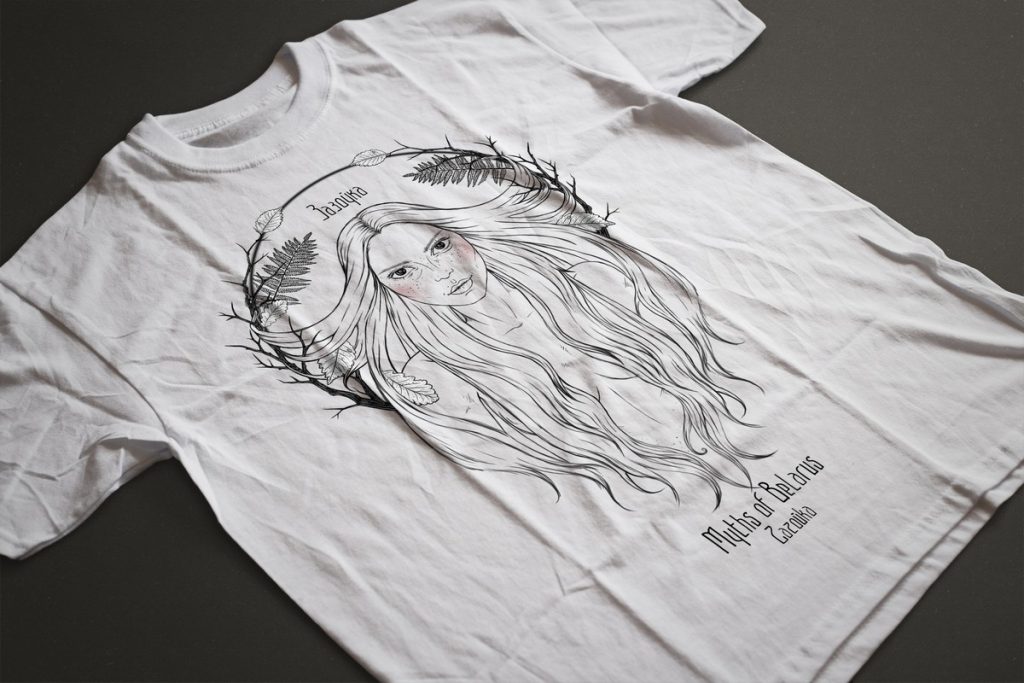 В этномагазине «Цудоўня» появились футболки с мифическими существами