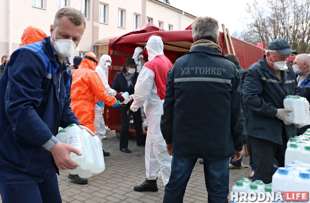 Для борьбы с коронавирусом в Гродно прибыла гуманитарная помощь из Польши