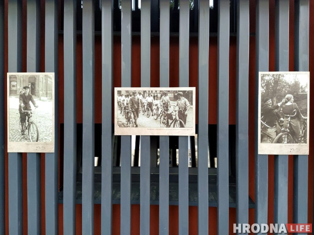 На фасаде “Kazzarma Mall” появились фотографии гродненцев межвоенного периода