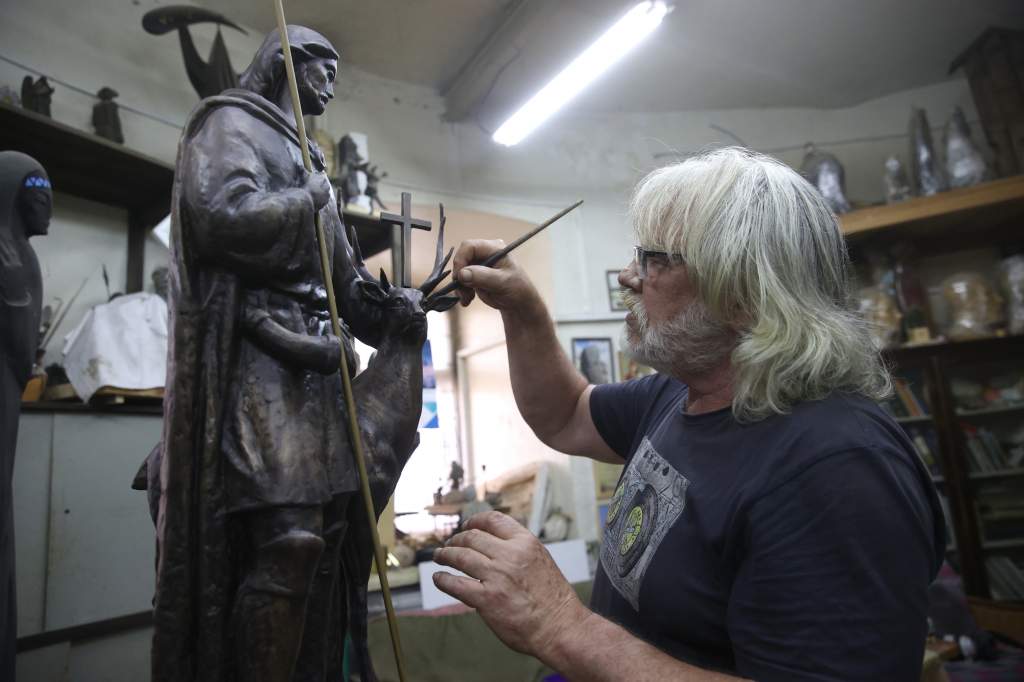 У Гродне з'явіцца скульптура святога Губерта. Як яна выглядае