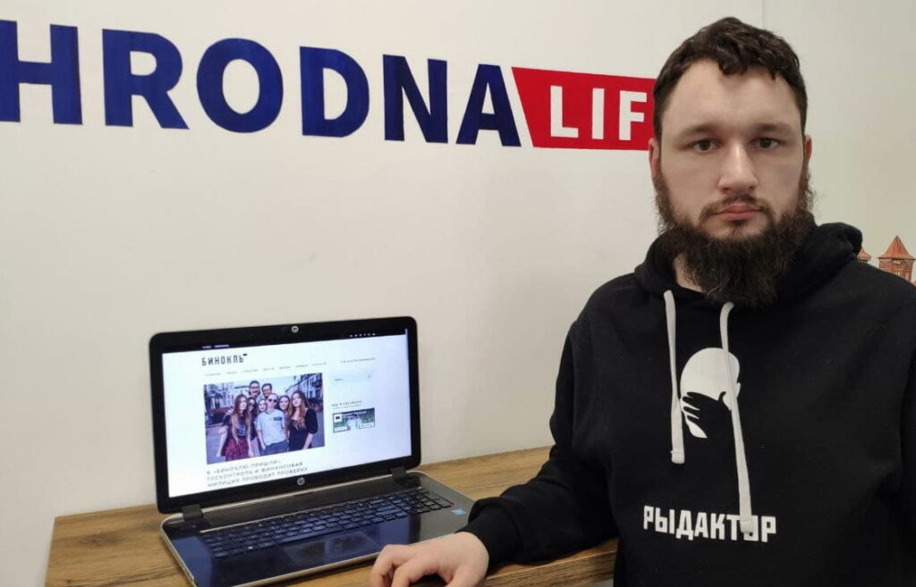 Галоўны рэдактар Hrodna.life Аляксей Шота. Фота: Юлія Сарока