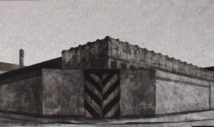 Картина Сергея Гриневича "Гродненская тюрьма" Карціна Сяргея Грыневіча "Гродзенская турма"