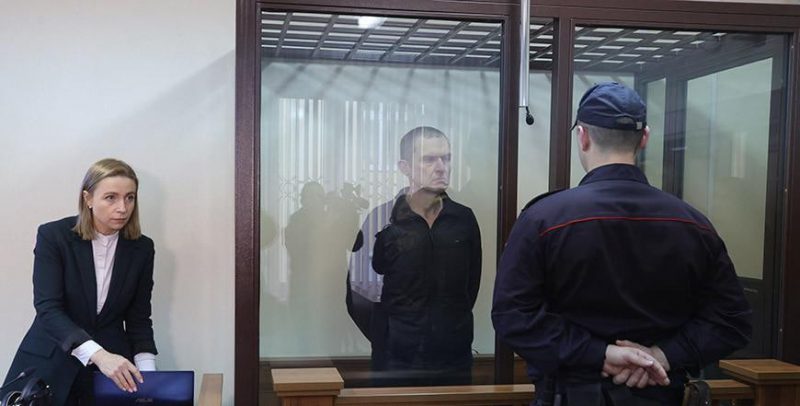 Анджей Почобут в суде. Фото: БелТА