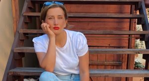 В Гродно оштрафовали Любовь Сарлай. Эта та девушка, которую судили за штаны с БЧБ-лампасами Любовь Сарлай