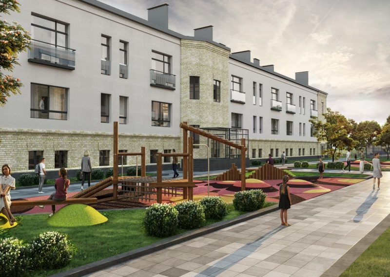 Внутренний двор клубного комплекса