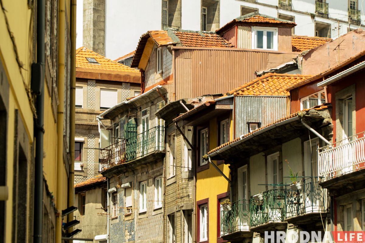 Жилые дома в исторической части Порту. Фото: Hrodna.life