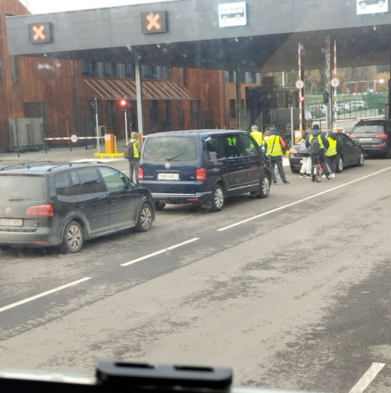 Пересечение границы с Литвой