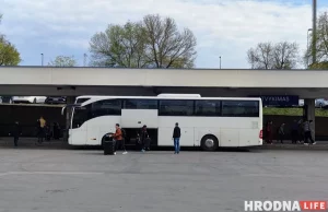 Автобус на вокзале в Вильнюсе. Фото: Hrodna.life