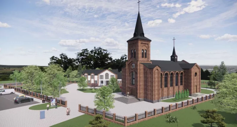 новый костел в Грандичах в Гродно имени святого отца Пио - проект костела на общественных обсуждениях