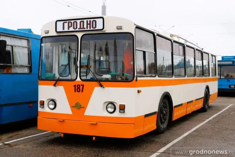 Старейший в Беларуси троллейбус до сих пор курсирует по Гродно: он единственный такой модели в городе Самый старый троллейбус Беларуси работает в Гродно. Фото: grodnonews.by