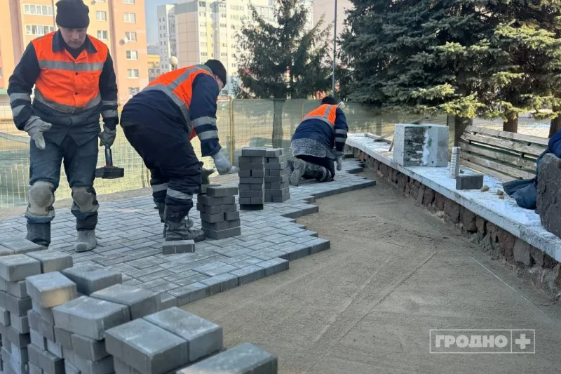 Рамонт Вайсковых могілак на Белуша ў Гродне