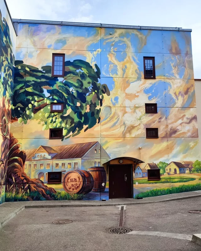 Мурал на "Музее Лидского бровара"