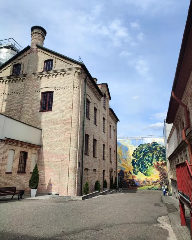 Мурал на "Музее Лидского бровара"