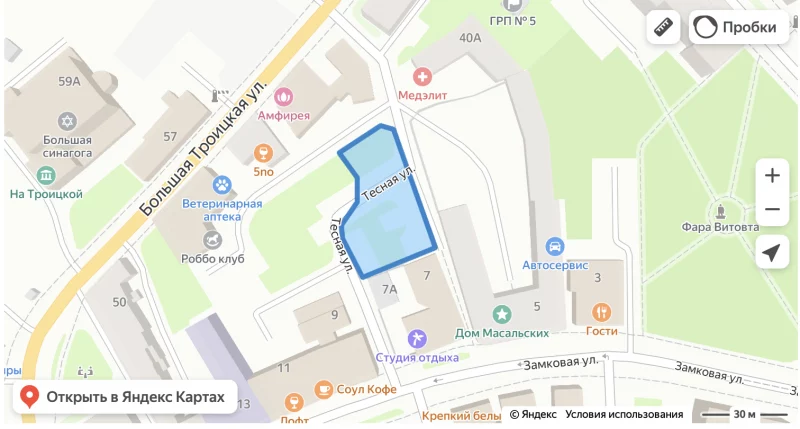 Еще одна новостройка в историческом центре Гродно: на Замковой появится кафе или магазин