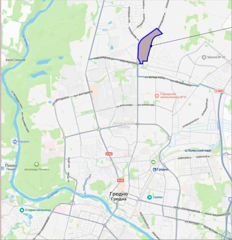 Появился проект застройки нового квартала в Грандичах. Построят 21 дом и детский сад