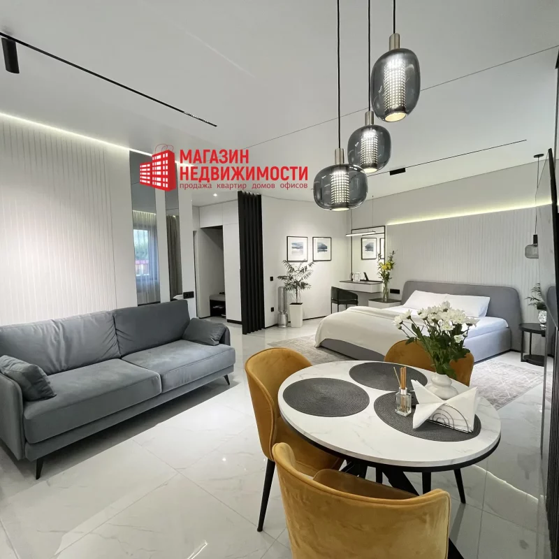 Недвижимость недели: в Гродно продается светлая стильная квартира-студия Квартира-студия на Воинов-Интернацианалистов, 14А