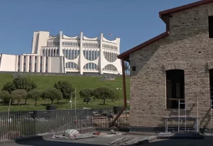 Стеклянный лифт и внутренний дворик. Когда завершат реконструкцию пивзавода в Гродно Стеклянный лифт и внутренний дворик. Когда завершат реконструкцию пивзавода в Гродно