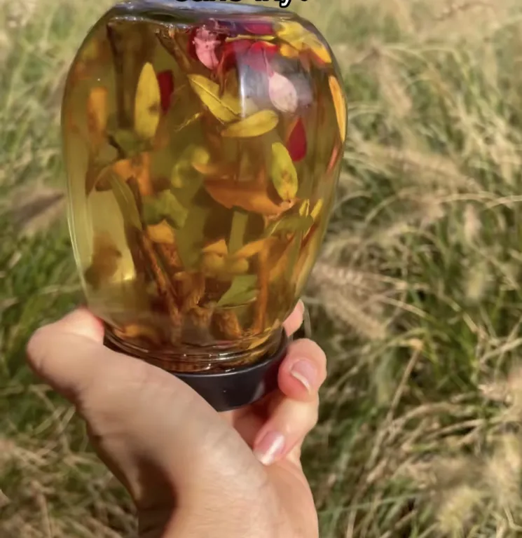 осенняя поделка - осень в банке - осенний шар