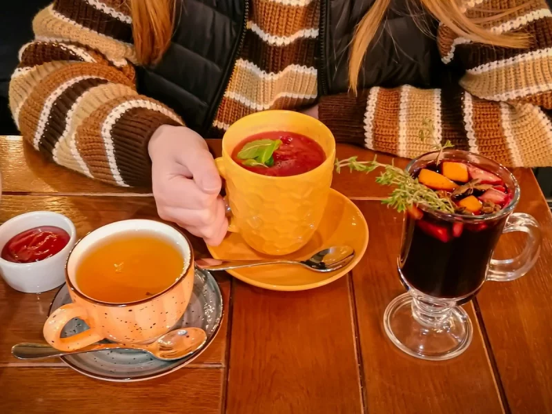 Белые грибы и фондю из швейцарского сыра. Гродненские заведения обновили меню к осени Осень; осенние блюда в кафе Гродно; кофе; чай.