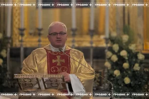 Реставрация алтаря в Фарном костеле. Фото: Гродно Плюс