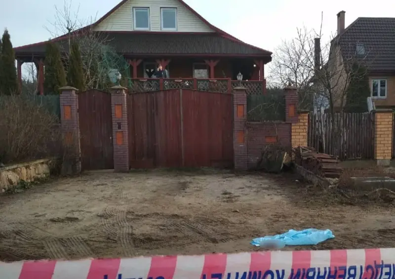 Дом забітага бізнесмена Аляксандра Прасняка