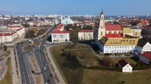 панорама Гродно бернардинский костел