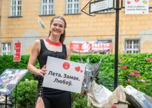 Организаторка и ведущая курсов "Мова нанова" во Вроцлаве Эмилия. Олесница, 6 июня 2026 года. Фото Ирины Михеевой