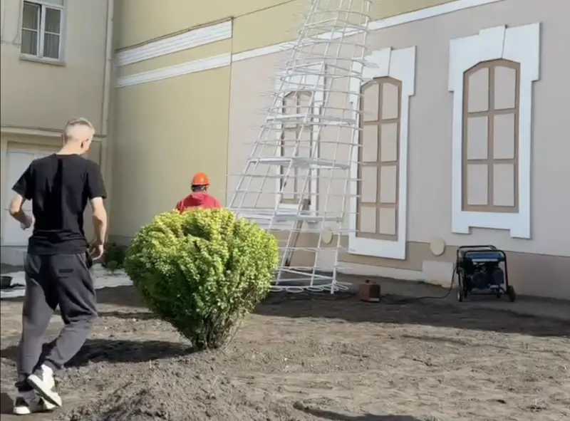 В центре Гродно ко Дню города установят новую композицию В центре Гродно ко Дню города установят новую композицию