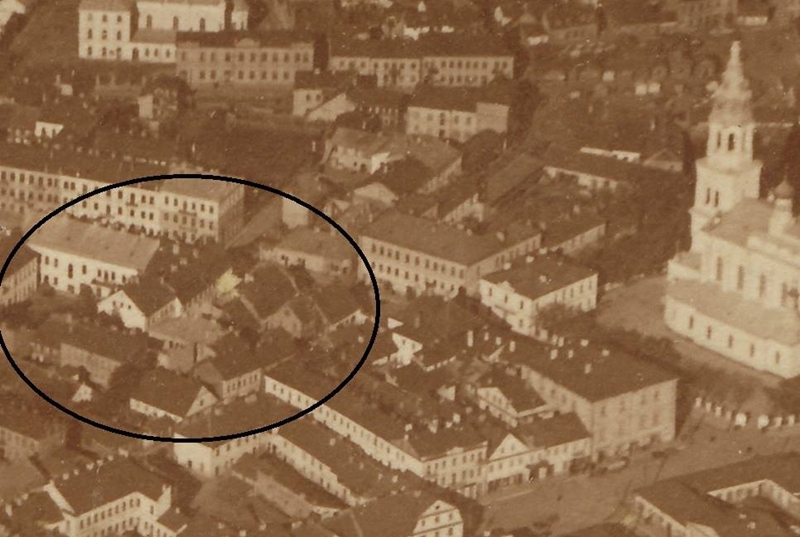 Забудова сквера ў 1917 г