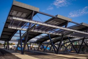 Будова новага вакзала ў Беластоку: платформы ўжо гатовыя, побач будуюць Kaufland