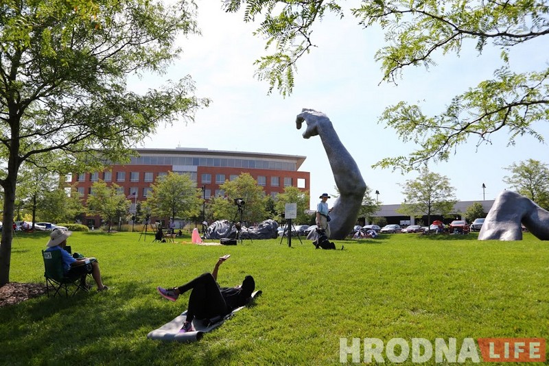 "Пярсцёнак з дыямантам". Гродзенка сфатаграфавала "вялікае амерыканскае зацьменне"