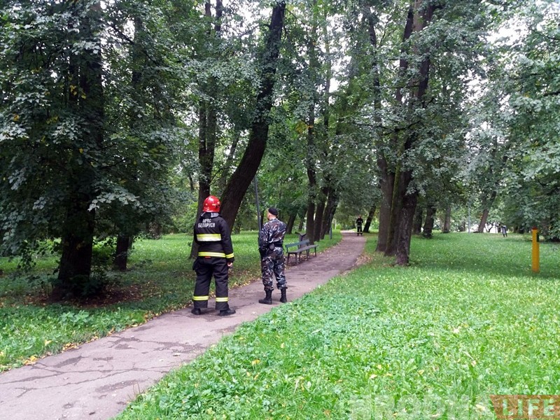 На Церашковай ля корпуса Аграрнага ўніверсітэта знайшлі міну. Вучэбную