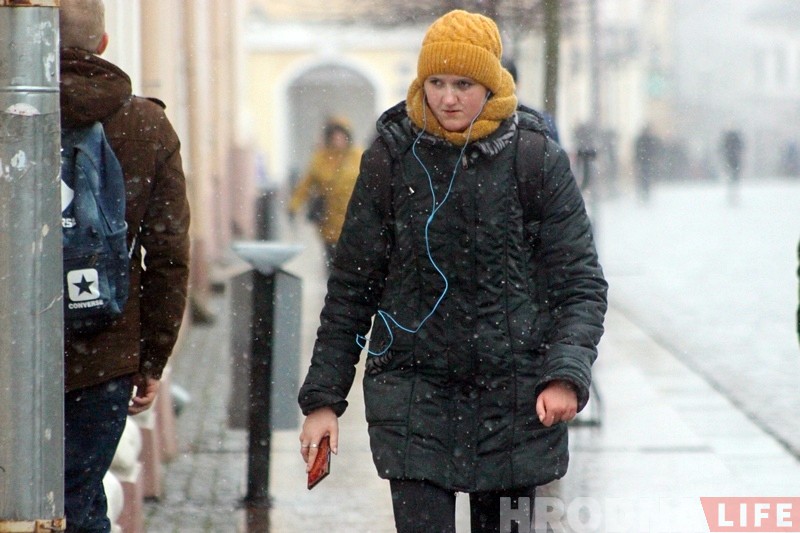 Холадна і мокры снег: апошні дзень восені 2017 у Гродне Холадна і мокры снег: апошні дзень восені 2017 у Гродне