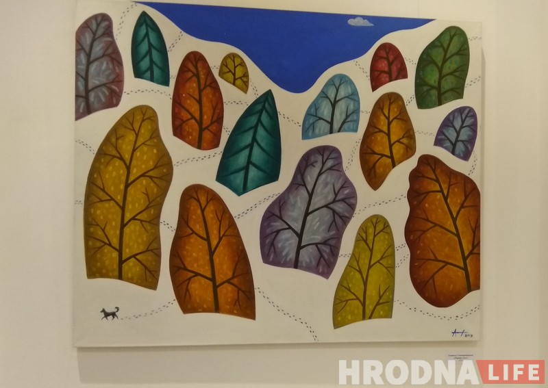 Першы снег і адкінутыя канькі. Мастакі Гродзеншчыны адкрылі калядную выставу