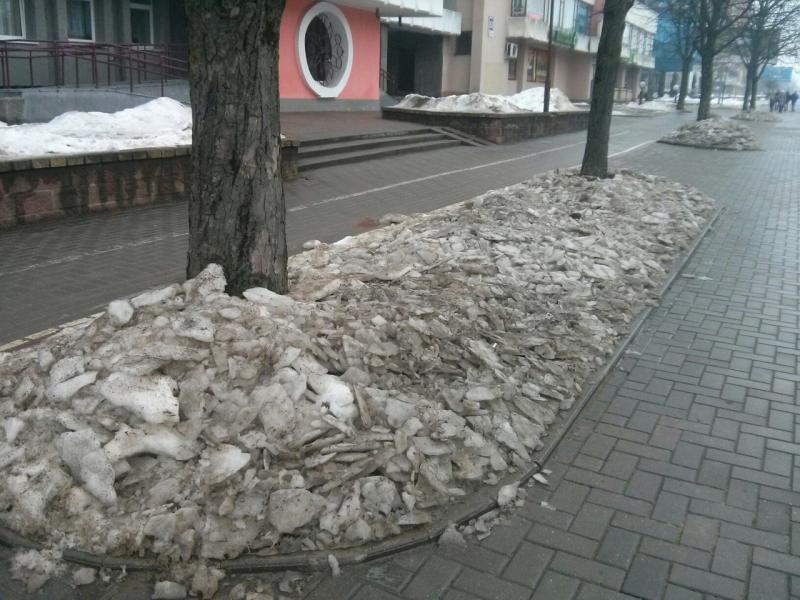 Чым шкодная соль, якой пасыпаюць заснежаныя дарогі ў Гродне?