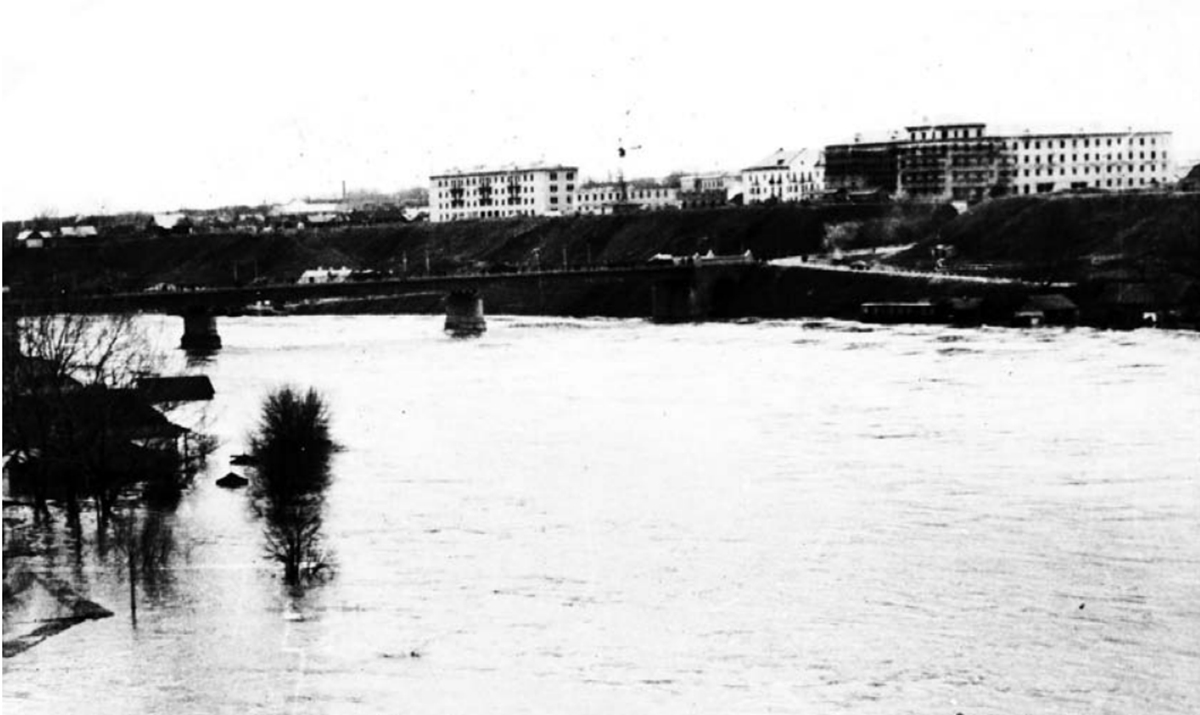 наводнение на Немане в Гродно в 1958 году