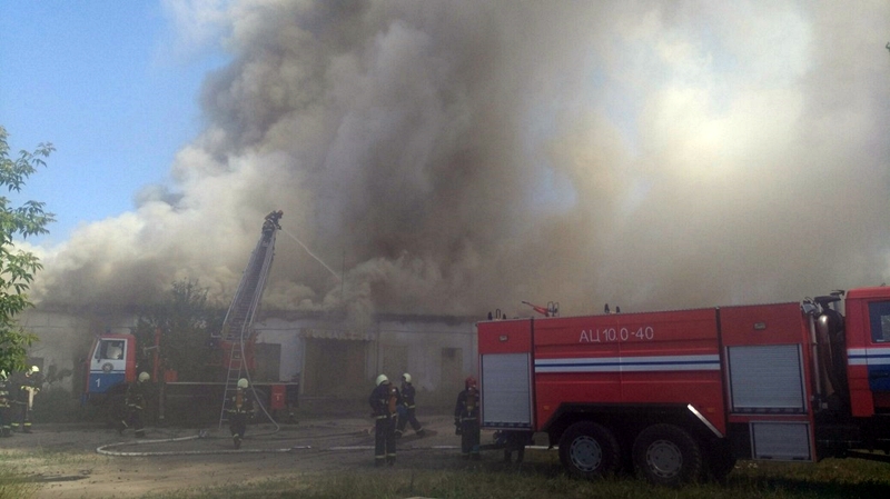 На Лидской горели склады. Дым был виден в разных частях Гродно