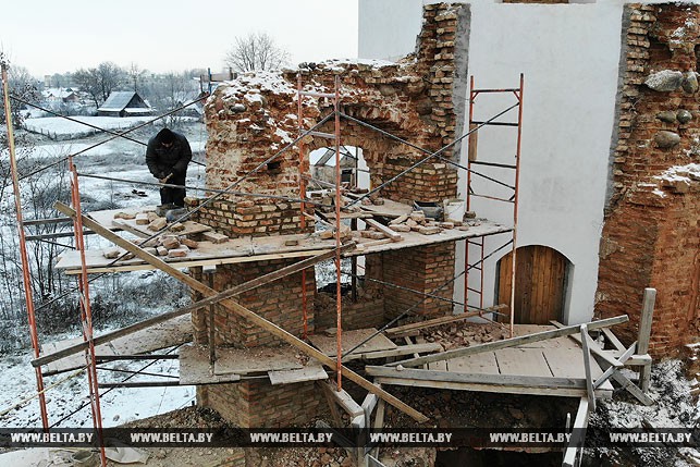 Паўночную вежу Гальшанскага замка адновяць да канца 2018 года