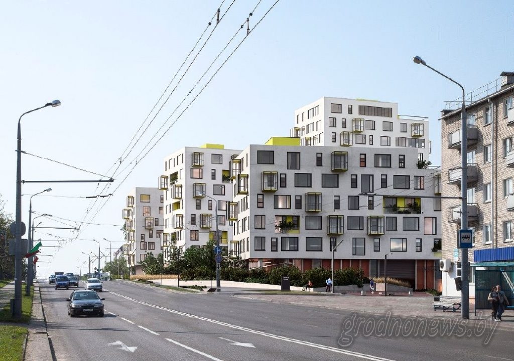 Дзелавы цэнтр і «бясшвовыя» шматпавярховікі. Як будзе выглядаць вуліца Савецкіх пагранічнікаў у Гродна