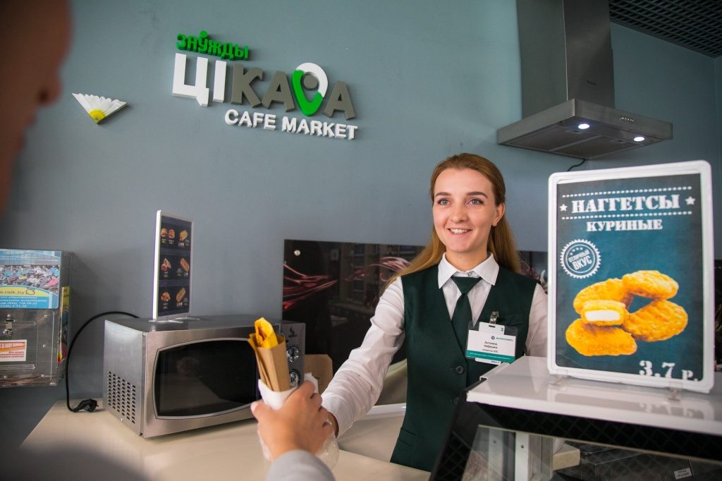 Глядзіце, як будуць выглядаць новыя кафэ на запраўках "Беларуснафты" ў Гродне