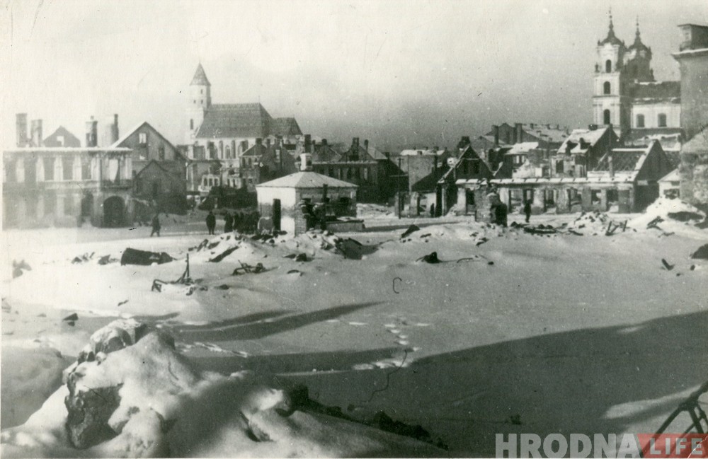 Глядзіце, як выглядаў цэнтр Гродна падчас Другой сусветнай (рэдкія фота)