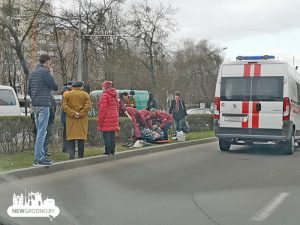 Раніцай на Дзевятоўцы утварыўся паравозік з трох аўто. Паміж аўтамабілямі заціснула мужчыну