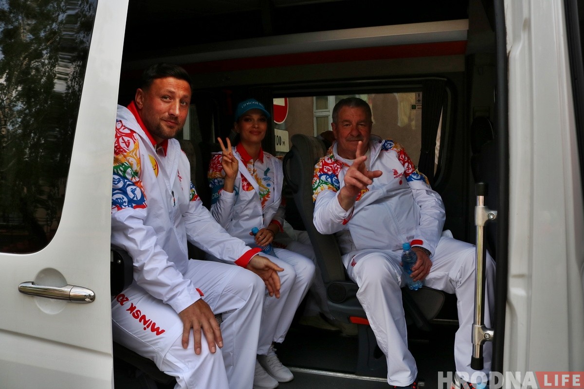 Гродно встретил эстафету огня "Пламя мира" 