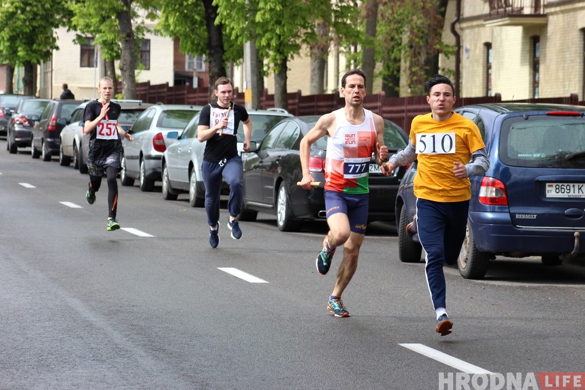 У 74-ы раз па цэнтры Гродна прайшла гарадская эстафета