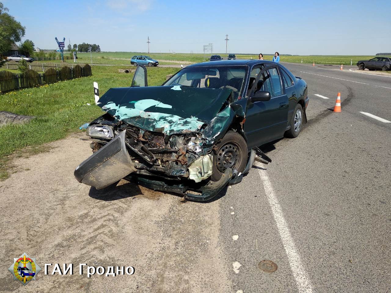 Столкновение в Волковысском районе и опрокидывание в Ивьевском. Два человека госпитализированы